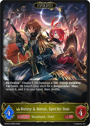 Bunny & Baron, Specter Duo (Evolved) (SDD02-005EN)