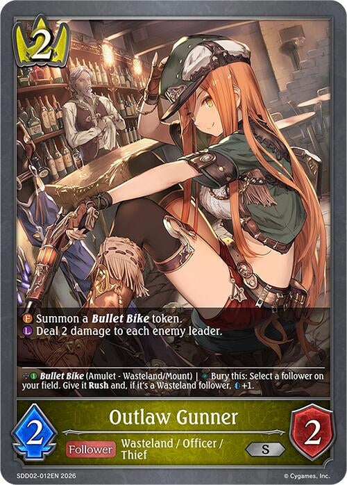 Image for Outlaw Gunner (SDD02-012EN) - Shadowverse: Evolve