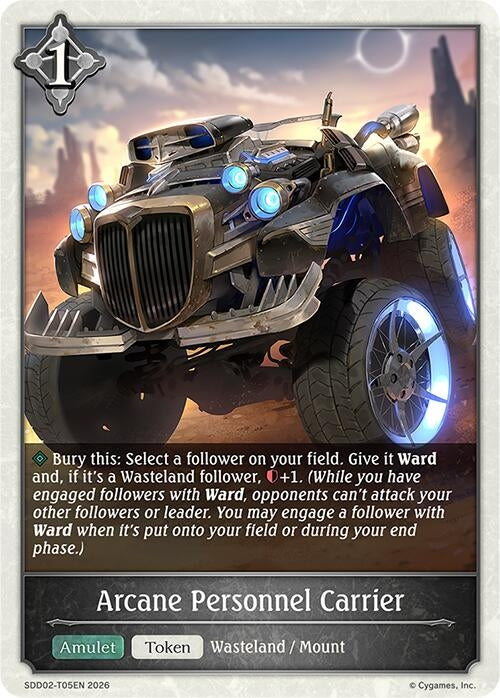 Image for Arcane Personnel Carrier (SDD02-T05EN) - Shadowverse: Evolve