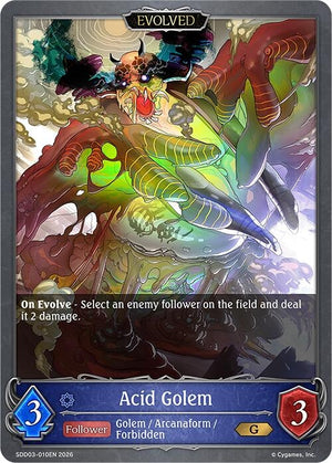 Acid Golem (Evolved) (SDD03-010EN)