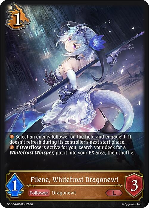 Image for Filene, Whitefrost Dragonewt (SDD04-001EN) - Shadowverse: Evolve