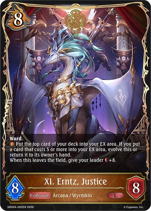 Image for XI. Erntz, Justice (SDD04-002EN) - Shadowverse: Evolve