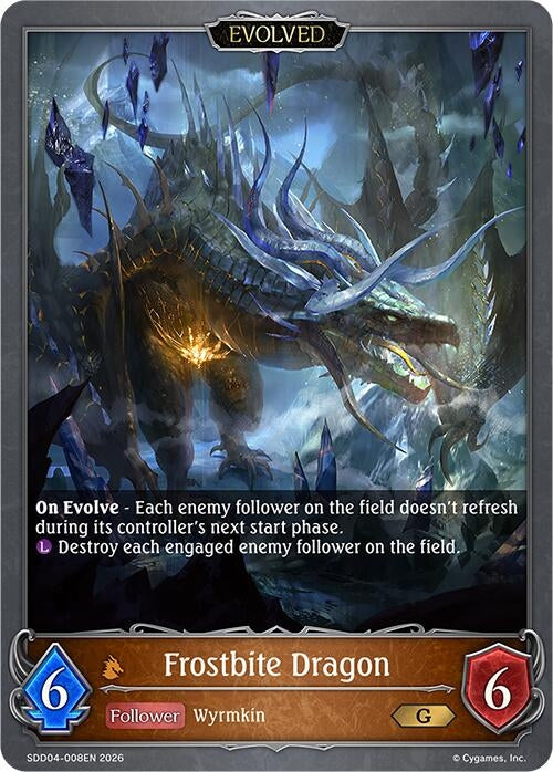 Image for Frostbite Dragon (Evolved) (SDD04-008EN) - Shadowverse: Evolve