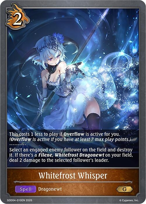 Image for Whitefrost Whisper (SDD04-010EN) - Shadowverse: Evolve