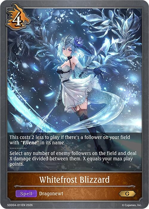 Image for Whitefrost Blizzard (SDD04-011EN) - Shadowverse: Evolve