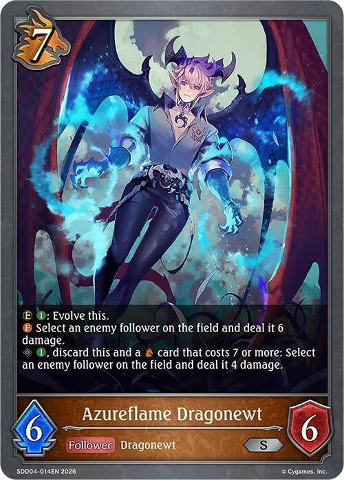 Image for Azureflame Dragonewt (SDD04-014EN) - Shadowverse: Evolve