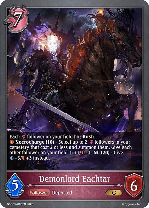 Image for Demonlord Eachtar (SDD05-006EN) - Shadowverse: Evolve