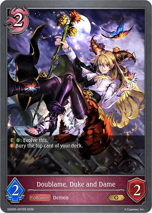 Image for Doublame, Duke and Dame (SDD05-007EN) - Shadowverse: Evolve