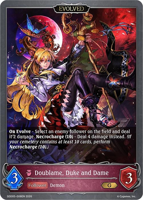 Image for Doublame, Duke and Dame (Evolved) (SDD05-008EN) - Shadowverse: Evolve