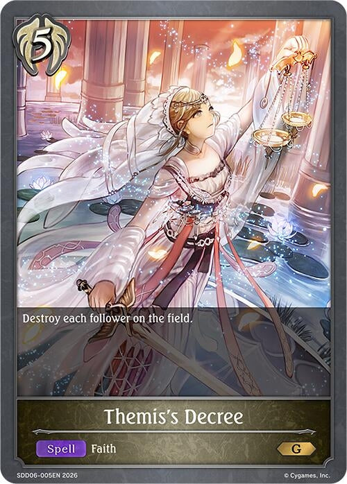 Image for Themis's Decree (SDD06-005EN) - Shadowverse: Evolve