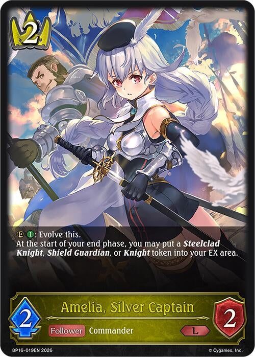 Image for Amelia, Silver Captain (BP16-019EN) - Shadowverse: Evolve