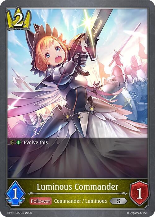 Image for Luminous Commander (BP16-027EN) - Shadowverse: Evolve