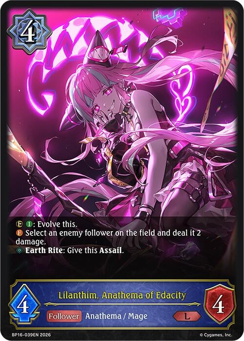 Image for Lilanthim, Anathema of Edacity (BP16-039EN) - Shadowverse: Evolve