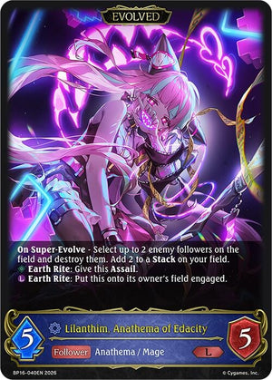 Lilanthim, Anathema of Edacity (Evolved) (BP16-040EN)