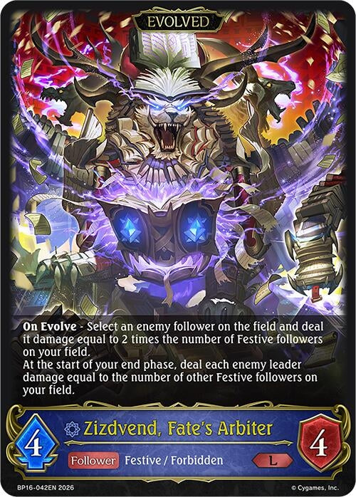 Image for Zizdvend, Fate's Arbiter (Evolved) (BP16-042EN) - Shadowverse: Evolve