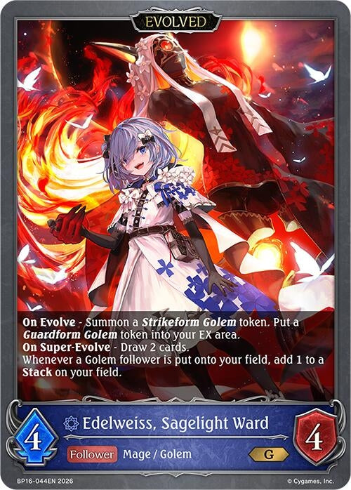 Image for Edelweiss, Sagelight Ward (Evolved) (BP16-044EN) - Shadowverse: Evolve