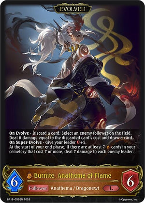 Burnite, Anathema of Flame (Evolved) (BP16-059EN)