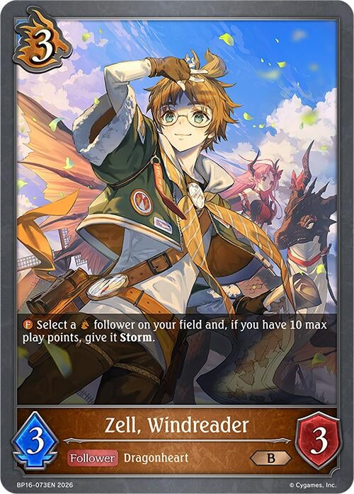 Image for Zell, Windreader (BP16-073EN) - Shadowverse: Evolve