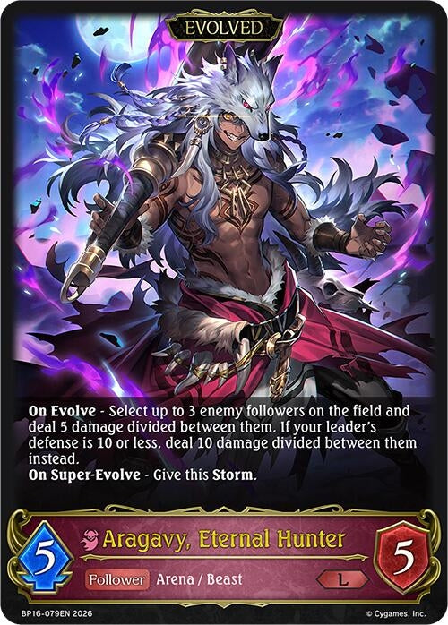 Image for Aragavy, Eternal Hunter (Evolved) (BP16-079EN) - Shadowverse: Evolve