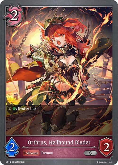 Image for Orthrus, Hellhound Blader (BP16-085EN) - Shadowverse: Evolve