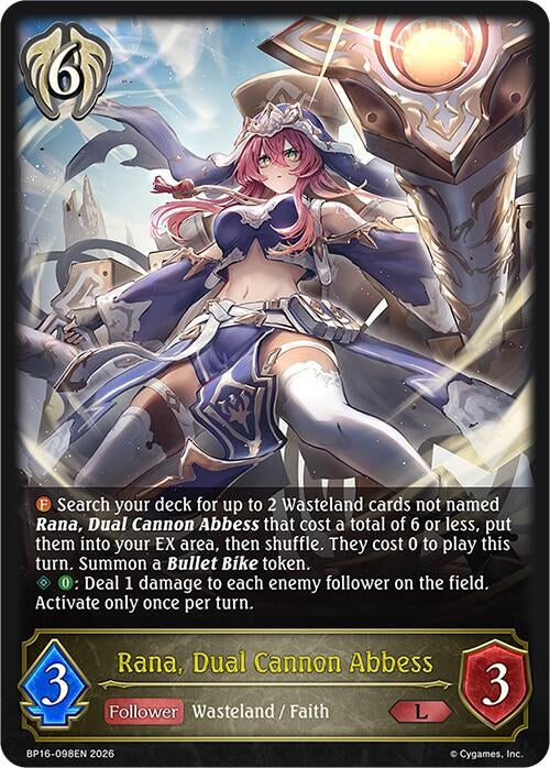 Image for Rana, Dual Cannon Abbess (BP16-098EN) - Shadowverse: Evolve