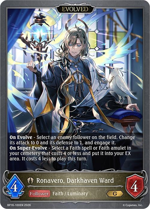Image for Ronavero, Darkhaven Ward (Evolved) (BP16-100EN) - Shadowverse: Evolve