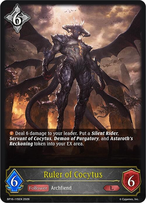 Image for Ruler of Cocytus (BP16-115EN) - Shadowverse: Evolve