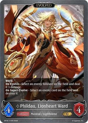 Phildau, Lionheart Ward (Evolved) (BP16-117EN)