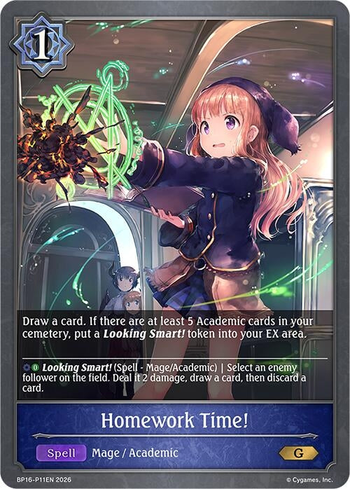 Image for Homework Time! - P11 (Foil) (BP16-P11EN) - Shadowverse: Evolve