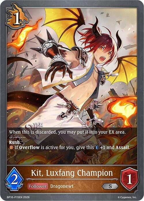 Image for Kit, Luxfang Champion - P15 (Foil) (BP16-P15EN) - Shadowverse: Evolve
