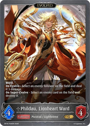 Phildau, Lionheart Ward (Evolved) - P26 (Foil) (BP16-P26EN)