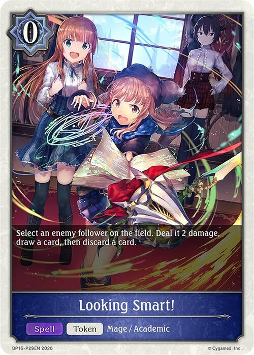 Image for Looking Smart! - P29 (Foil) (BP16-P29EN) - Shadowverse: Evolve