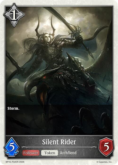Image for Silent Rider - P32 (Foil) (BP16-P32EN) - Shadowverse: Evolve