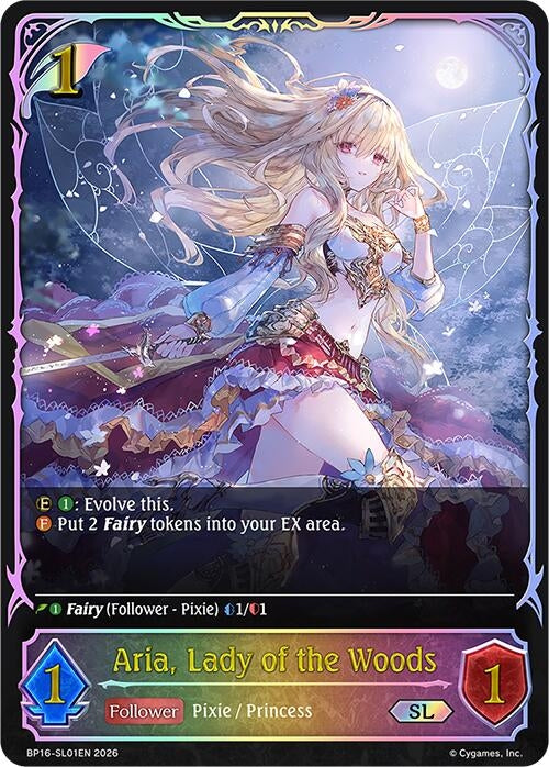 Image for Aria, Lady of the Woods (SL) (BP16-SL01EN) - Shadowverse: Evolve