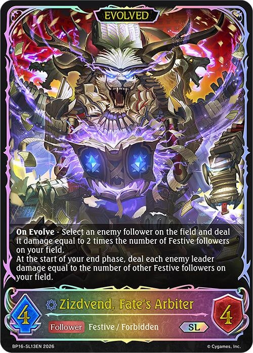 Image for Zizdvend, Fate's Arbiter (Evolved) (SL) (BP16-SL13EN) - Shadowverse: Evolve