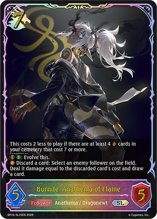Image for Burnite, Anathema of Flame (SL) (BP16-SL15EN) - Shadowverse: Evolve