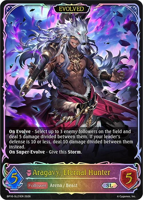 Image for Aragavy, Eternal Hunter (Evolved) (SL) (BP16-SL21EN) - Shadowverse: Evolve
