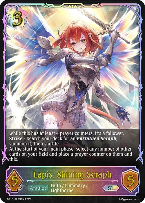 Image for Lapis, Shining Seraph (SL) (BP16-SL23EN) - Shadowverse: Evolve