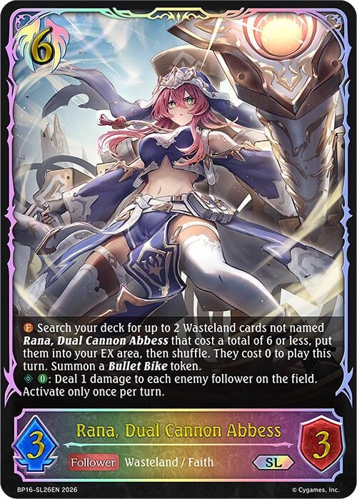 Image for Rana, Dual Cannon Abbess (SL) (BP16-SL26EN) - Shadowverse: Evolve