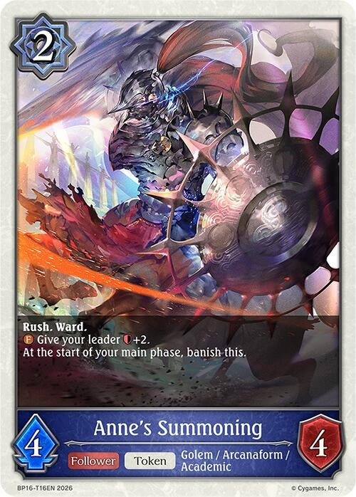 Image for Anne's Summoning (BP16-T16EN) - Shadowverse: Evolve