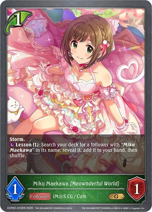 Image for Miku Maekawa [Meownderful World] (ECP02-010EN) - Shadowverse: Evolve