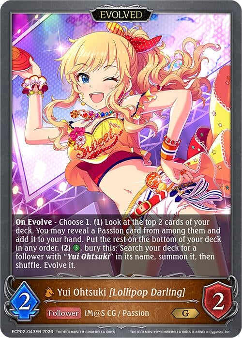 Image for Yui Ohtsuki [Lollipop Darling] (Evolved) (ECP02-043EN) - Shadowverse: Evolve
