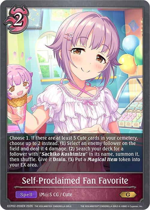 Image for Self-Proclaimed Fan Favorite (ECP02-059EN) - Shadowverse: Evolve