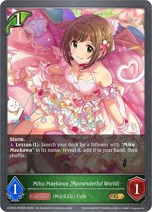 Miku Maekawa [Meownderful World] - P05EN (Foil) (ECP02-P05EN)