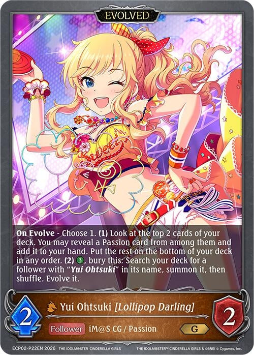 Image for Yui Ohtsuki [Lollipop Darling] (Evolved) - P22EN (Foil) (ECP02-P22EN) - Shadowverse: Evolve