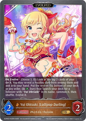 Yui Ohtsuki [Lollipop Darling] (Evolved) - P22EN (Foil) (ECP02-P22EN)