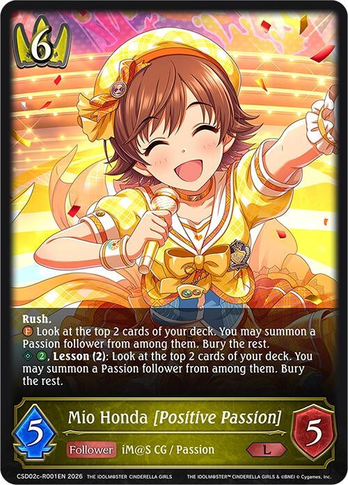 Image for Mio Honda [Positive Passion] (Reprint) (CSD02c-R001EN) - Shadowverse: Evolve