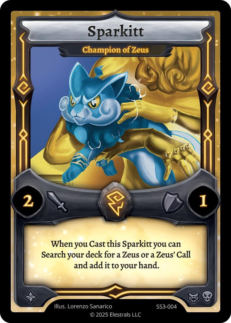 Image for Sparkitt - Champion of Zeus (SS3-004) - Elestrals