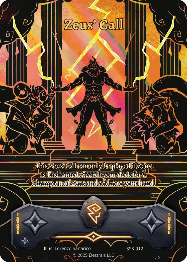 Image for Zeus' Call (SS3-012) - Elestrals
