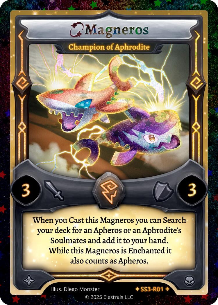 Image for Magneros - Champion of Aphrodite (SS3-R01) - Elestrals